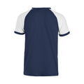 Navy-White - Back - Clique Unisex Adult Raglan T-Shirt