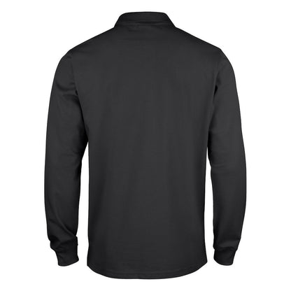 Black - Back - Clique Childrens-Kids Long-Sleeved Polo Shirt