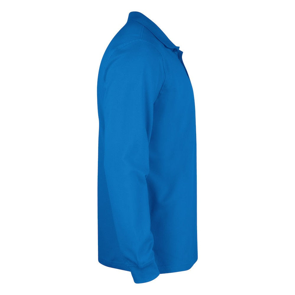 Royal Blue - Side - Clique Childrens-Kids Long-Sleeved Polo Shirt