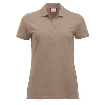 Caffe Latte - Front - Clique Womens-Ladies Marion Polo Shirt