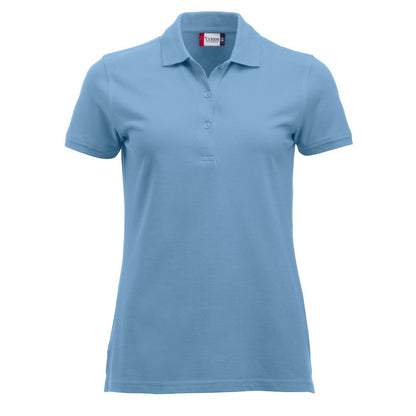 Light Blue - Front - Clique Womens-Ladies Marion Polo Shirt