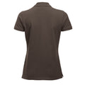 Dark Mocha - Back - Clique Womens-Ladies Marion Polo Shirt