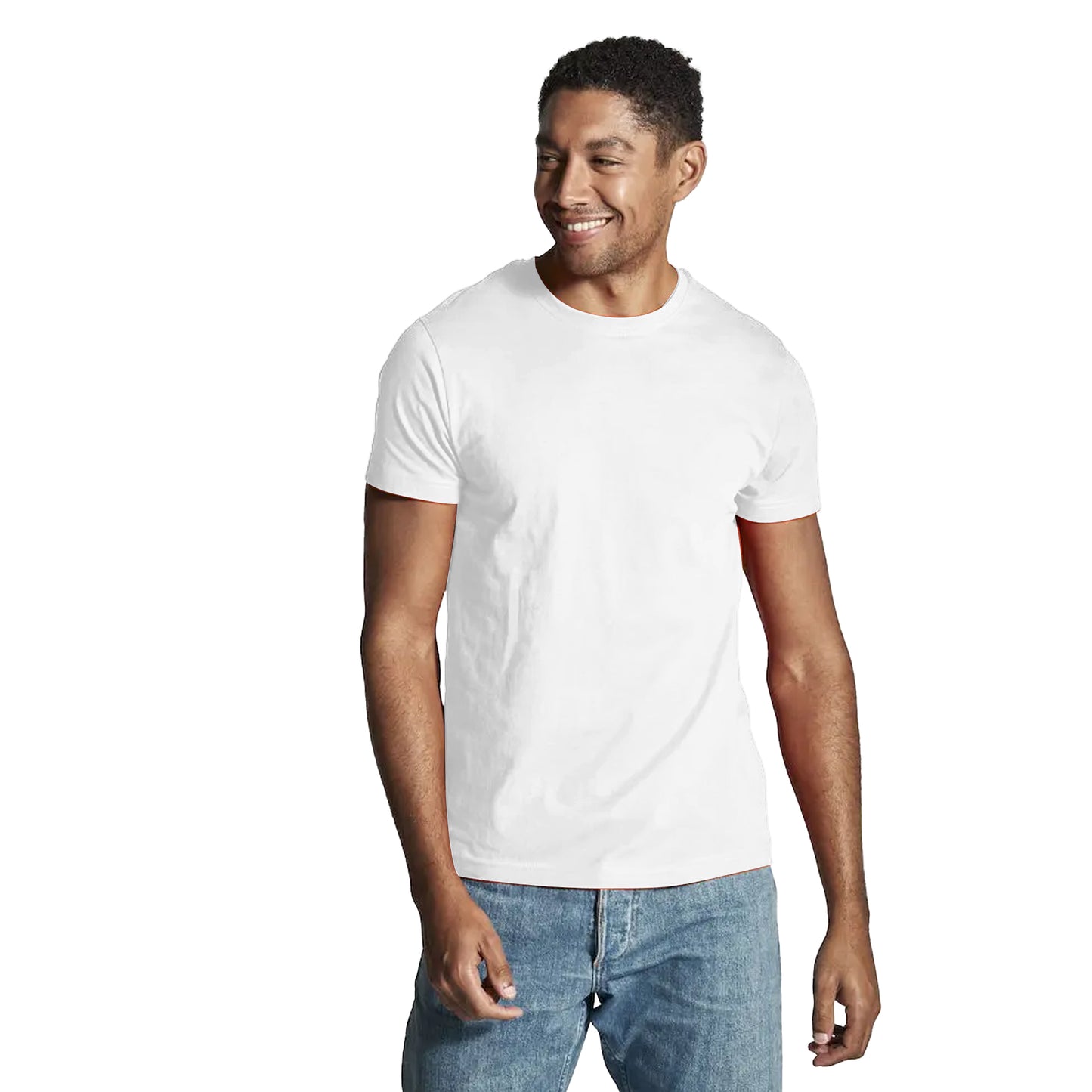 White - Pack Shot - Cottover Mens Modern T-Shirt