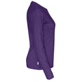 Purple - Side - Cottover Womens-Ladies Long-Sleeved T-Shirt