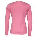 Pink - Back - Cottover Womens-Ladies Long-Sleeved T-Shirt
