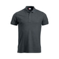 Anthracite Melange - Front - Clique Mens Manhattan Polo Shirt