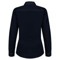 Dark Navy - Back - Clique Womens-Ladies Stretch Formal Shirt