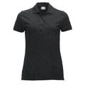 Anthracite - Front - Clique Womens-Ladies Classic Marion Melange Polo Shirt