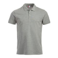 Grey - Front - Clique Mens Manhattan Melange Polo Shirt