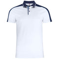 White - Front - Clique Mens Pittsford Polo Shirt