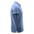 Light Blue - Side - James Harvest Mens Larkford Melange Polo Shirt