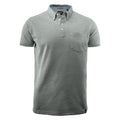Grey - Front - James Harvest Mens Larkford Melange Polo Shirt