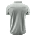 Grey - Back - James Harvest Mens Larkford Melange Polo Shirt