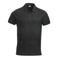 Anthracite - Front - Clique Mens Classic Lincoln Melange Polo Shirt