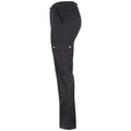 Black - Side - Clique Unisex Adult Cargo Trousers