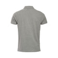 Grey Melange - Back - Clique Mens Classic Lincoln Melange Polo Shirt