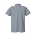 Grey Melange - Back - Clique Mens Premium Polo Shirt