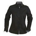 Black - Front - Harvest Womens-Ladies Baltimore Formal Shirt