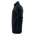 Black - Lifestyle - Harvest Mens Flatwillow Knitted Quarter Zip Fleece