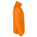 Orange - Side - Printer RED Mens Railwalk Half Zip Fleece Top