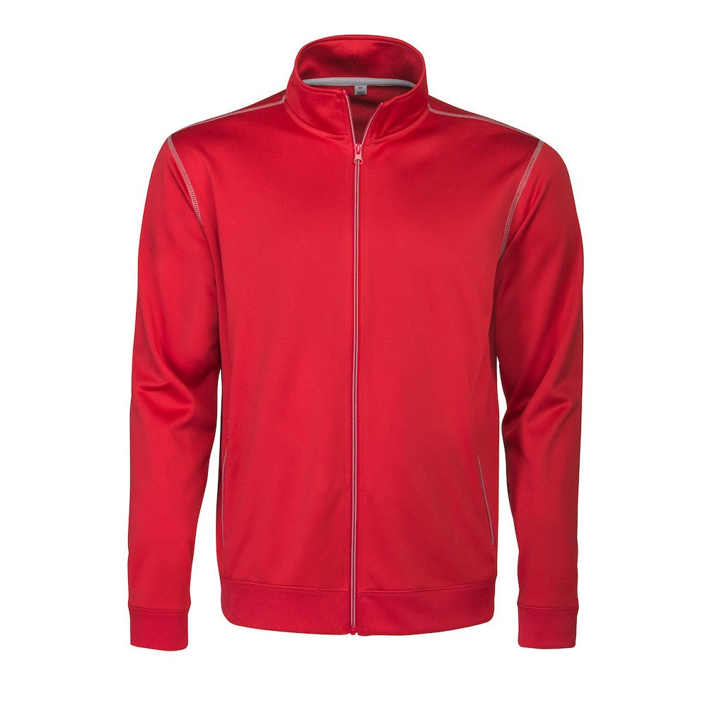 Red - Front - Printer Mens Duathlon Sweat Jacket