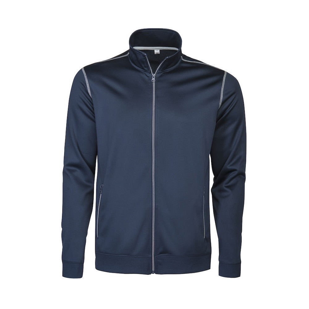 Navy - Front - Printer Mens Duathlon Sweat Jacket
