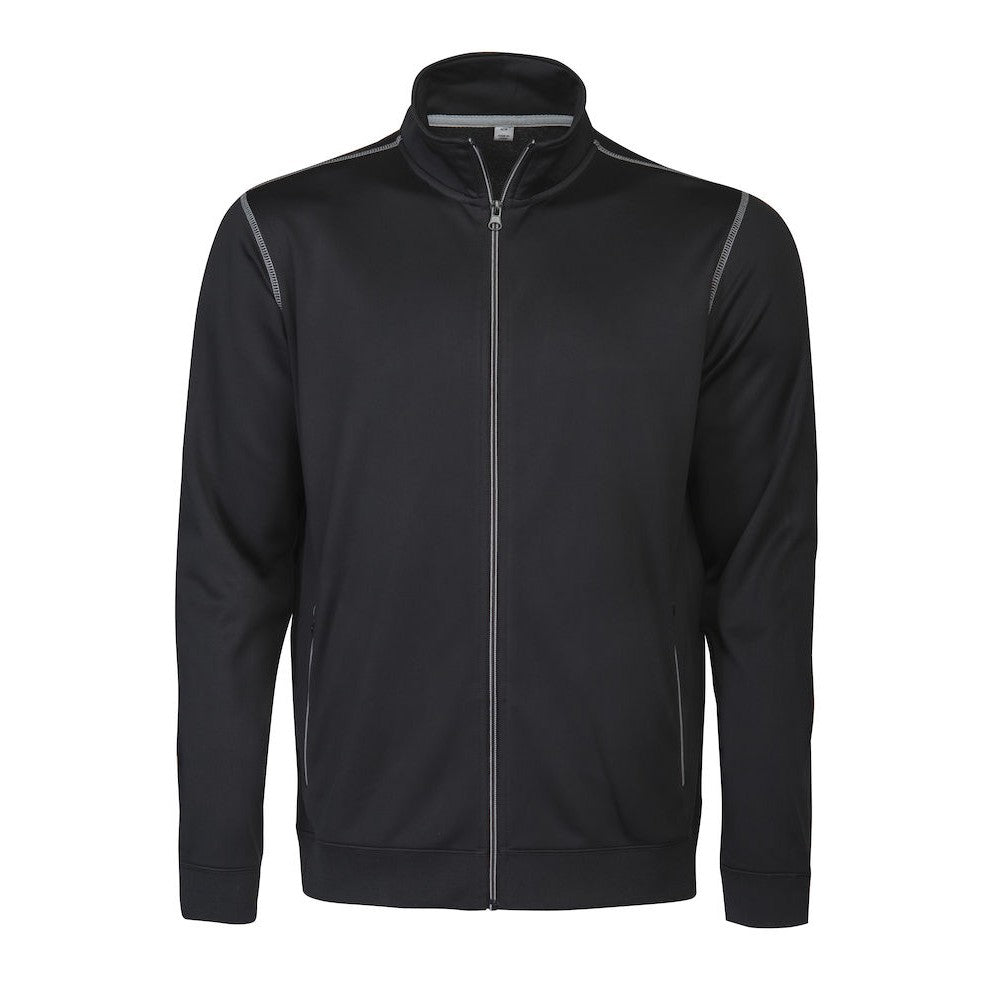Black - Front - Printer Mens Duathlon Sweat Jacket
