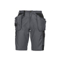 Grey - Front - Projob Mens Cargo Shorts