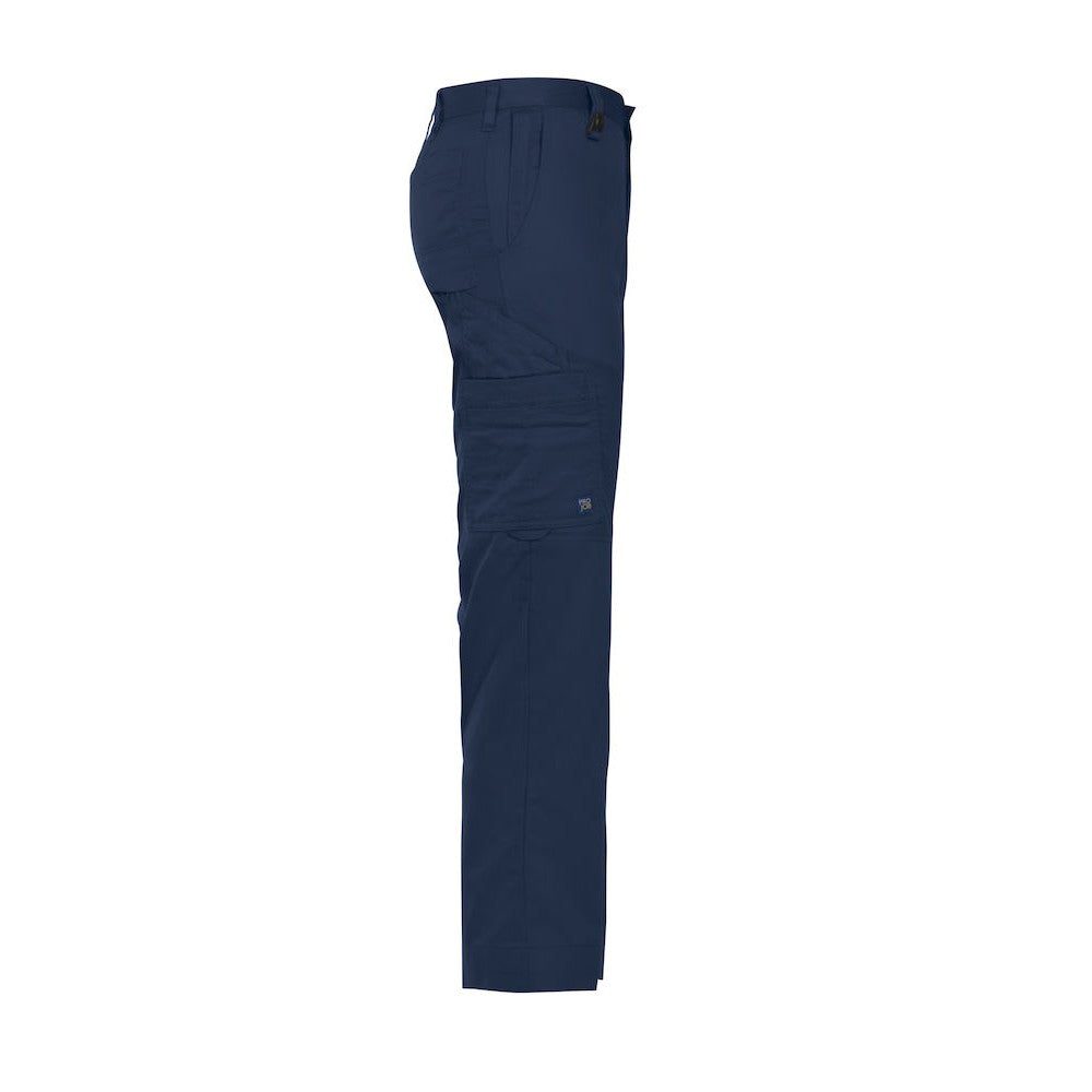 Navy - Side - Projob Womens-Ladies Cargo Trousers