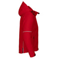 Red - Side - Projob Womens-Ladies Contrast Padded Jacket