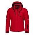 Red - Front - Projob Womens-Ladies Contrast Padded Jacket