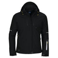 Black - Front - Projob Womens-Ladies Contrast Padded Jacket