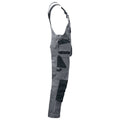 Grey - Side - Projob Mens Bib And Brace Trouser