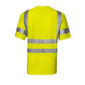 Yellow - Back - Projob Mens Hi-Vis T-Shirt