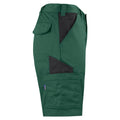 Forest Green - Side - Projob Mens Contrast Panel Cargo Shorts