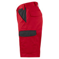 Red - Lifestyle - Projob Mens Contrast Panel Cargo Shorts