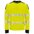 Yellow-Black - Front - Projob Mens Hi-Vis Sweatshirt