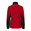 Red - Back - Projob Womens-Ladies Microfleece Jacket
