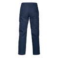 Navy - Back - Projob Mens Cargo Trousers