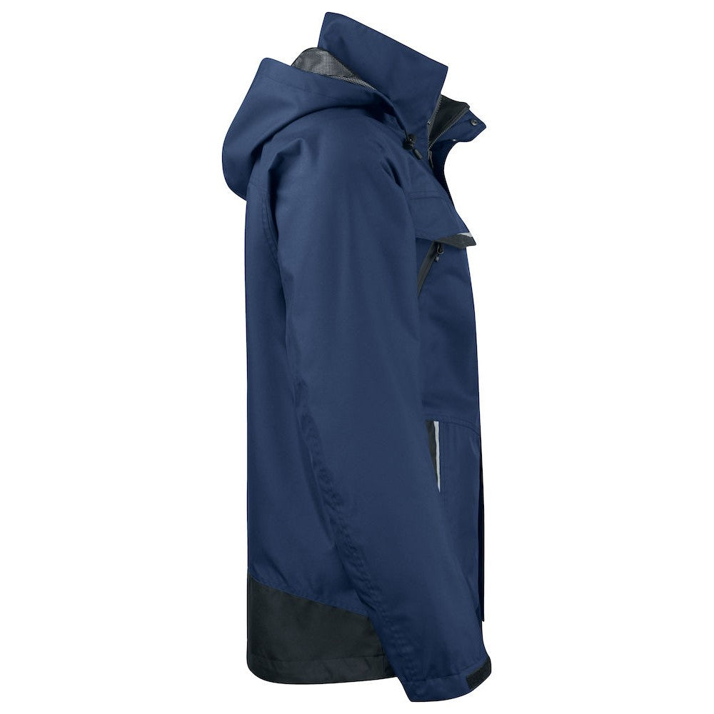 Navy - Side - Projob Mens Waterproof Jacket