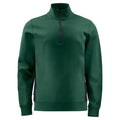 Forest Green - Front - Projob Mens Half Zip Sweatshirt