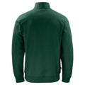 Forest Green - Back - Projob Mens Half Zip Sweatshirt