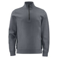 Grey - Front - Projob Mens Half Zip Sweatshirt
