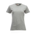 Grey - Front - Clique Womens-Ladies New Classic Melange T-Shirt