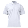 White - Front - Projob Mens Pique Polo Shirt