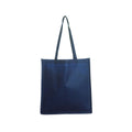 Navy - Front - United Bag Store Gusseted Tote Bag