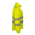 Yellow-Navy - Side - Projob Mens Hi-Vis Reversible Jacket