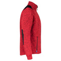 Red - Lifestyle - Projob Mens Heathered Fleece Jacket