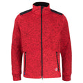 Red - Front - Projob Mens Heathered Fleece Jacket