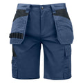 Navy - Front - Projob Mens Work Shorts